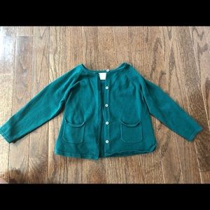 Zara baby cardigan 18-24 months. Hunter green